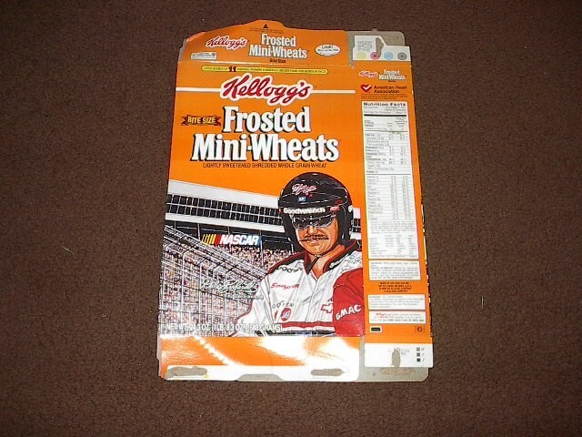 Kellogg's NASCAR-Dale Earnhardt Frosted Mini Wheats Empty Box, 24.3 OZ., 1997