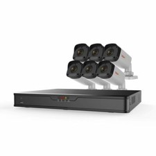 Ultra Hd 16ch. Nvr Home Security System With 6 Bullet Security Cameras