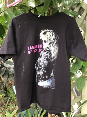 samantha fox 90's Vixen Music Concert TSHIRT vintage MTV rock