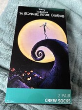 Disney The Nightmare Before Christmas Crew Sock Set 2 Pair- NEW 