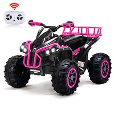 Remote Control Four Wheeler for Kids with Music LED USB Electric Ride-on Toy