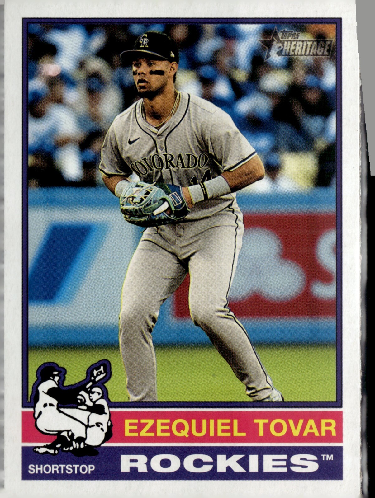 2025 Topps Heritage #14 Ezequiel Tovar, Colorado Rockies