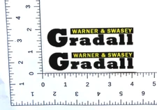 water slide decal set for Buddy L Gradall construction co. W/TRACKING