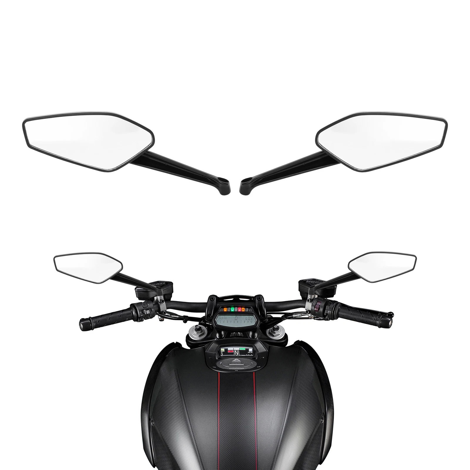 Black Rear View Mirrors Fit For Ducati Diavel 2014-2017 2016 XDiavel 2016 2019
Opens in a new window