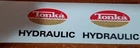 TONKA TRUCK HYDRAULIC  BLACK LETTERING WATERSLIDE DECALS
