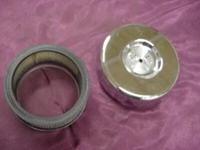 Ford / GM / Mopar Custom Round Air Cleaner with Cross Flags on Top