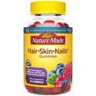 90 Nature Made Hair Skin Nails Gummies Mixed Berry Flavors - Dietary Supplement