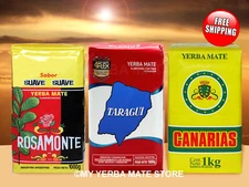 Yerba Mate - Rosamonte Suave -  Taragui - Canarias - 3 Kilos