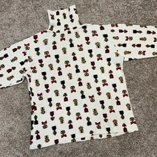 Vintage Eagle's Eye AOP Turtleneck Women Size Medium/Large Award Medals 90s