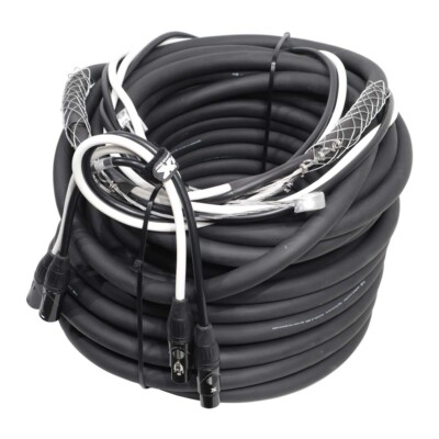ProX XC-DXLR100 100FT Balanced Dual XLR-M to Dual XLR-F Audio Cable idjnow