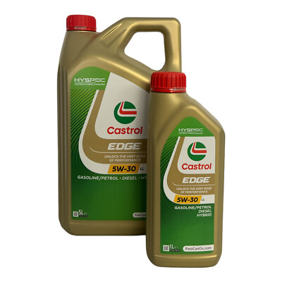 5+1=6 L  Castrol EDGE 5W-30 LL MB 229.51 5W30 VW Longlife-3 BMW LL-04 PorscheC30