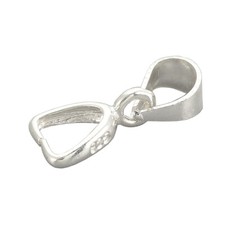 2x Anhängerschlaufe 925er Silber 12mm Ösen Schmuck Kettenverschluss Clip Silber6