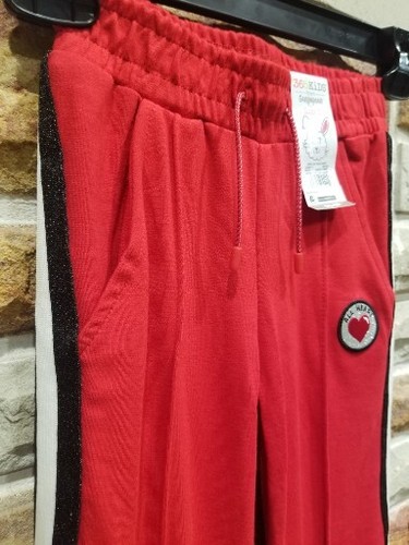 365 Kids Red Wide Leg Track Pants - Picture 5 of 7