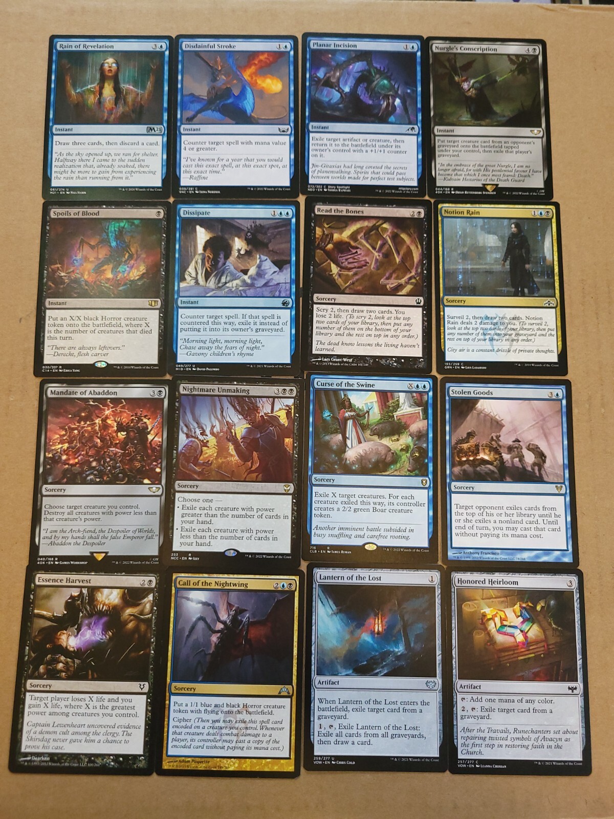 mtg umbris fear manifest commander deck Umbris, Fear Manifest Nightmare Horror Tribal Mill Exile Magic MTG Commander Deck