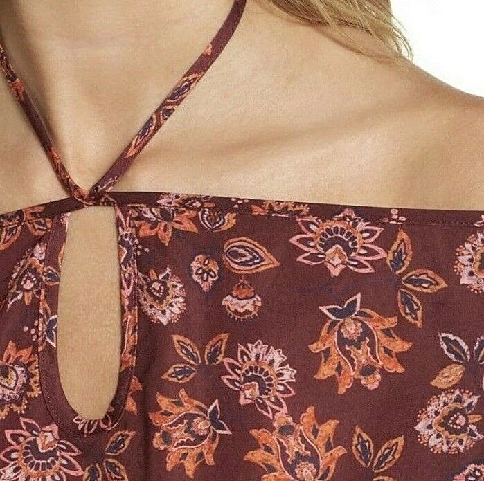 Nuevo con etiquetas Top "The Fifth Label" Carrusel Borgoña Aster Hombro Descubierto Talla M Foto 3 de 4