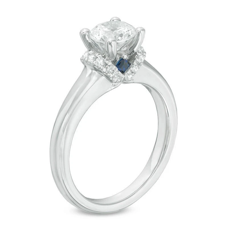 1.1 CT Vera Wang Love Diamond Solitaire Collar Wedding Engagement