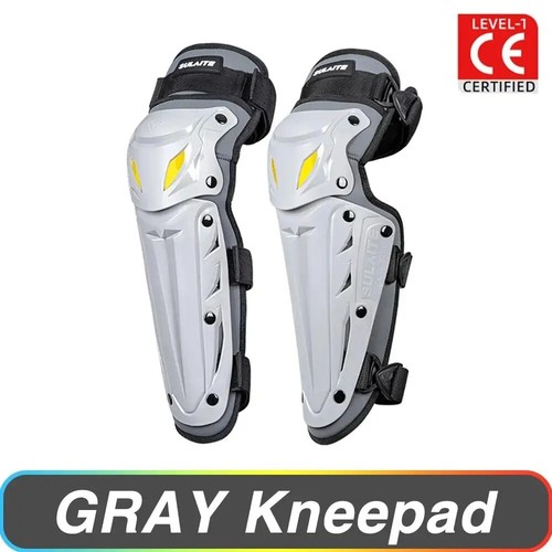 MX Motorcycle Motocross Hinged Knee Shin Pads Guard Protective Gear Body Armour - Foto 12 di 18