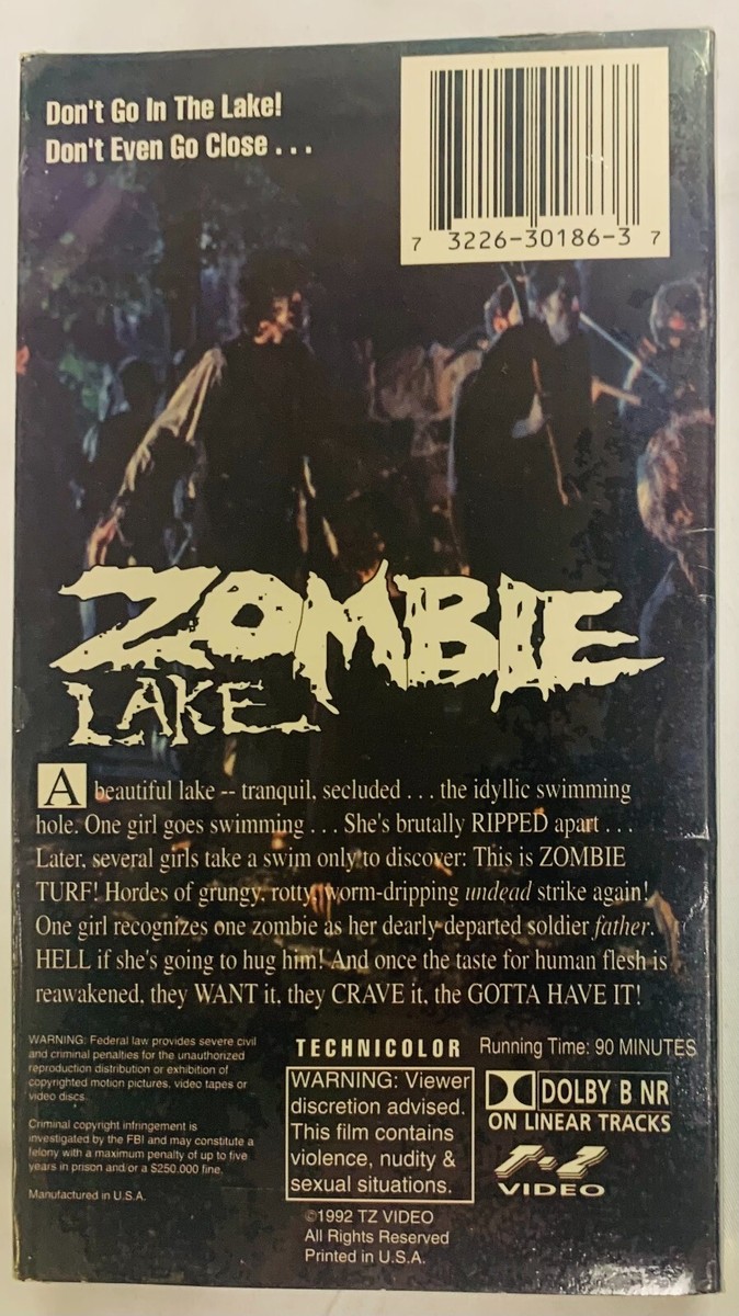 Zombie Lake (VHS, 1992) Horror Halloween Cult NEW SEALED RARE | eBay