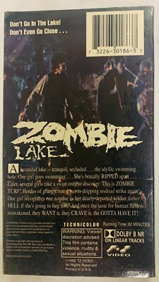 Zombie Lake (VHS, 1992) Horror Halloween Cult NEW SEALED RARE | eBay