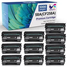 58A Toner compatible for HP CF258A No Chip LaserJet M404dn M404dw M404n Lot