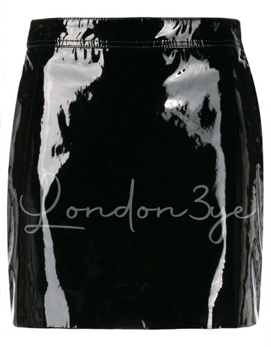 Women PVC Vinyl Biker Shorts Patent 