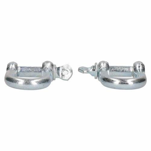 Paquete de 4 grilletes galvanizados Dee D de 8 mm candelabro marino grillete de aparejo - Imagen 3 de 4