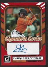 Panini 2026 Donruss ENRIQUE BRADFIELD JR. Signature Series Auto Red #/99