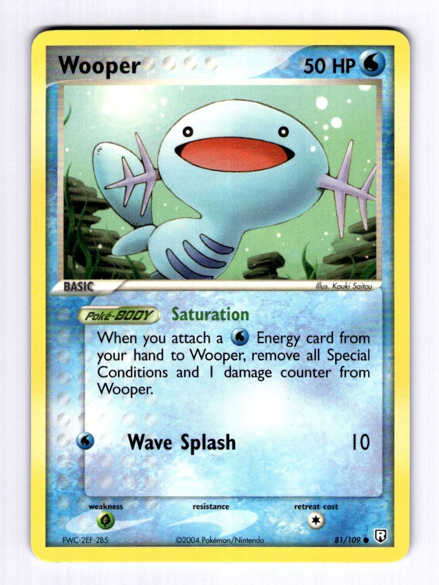 Wooper Team Rocket Returns #81 (2004) Common NM Pokemon