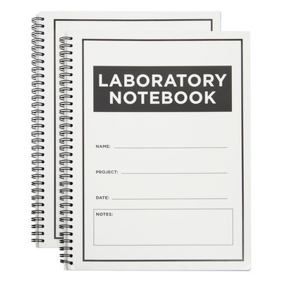 Carbonless Laboratory Notebook 100 Sheets Engineering Paper 8.5x11 2 Pack