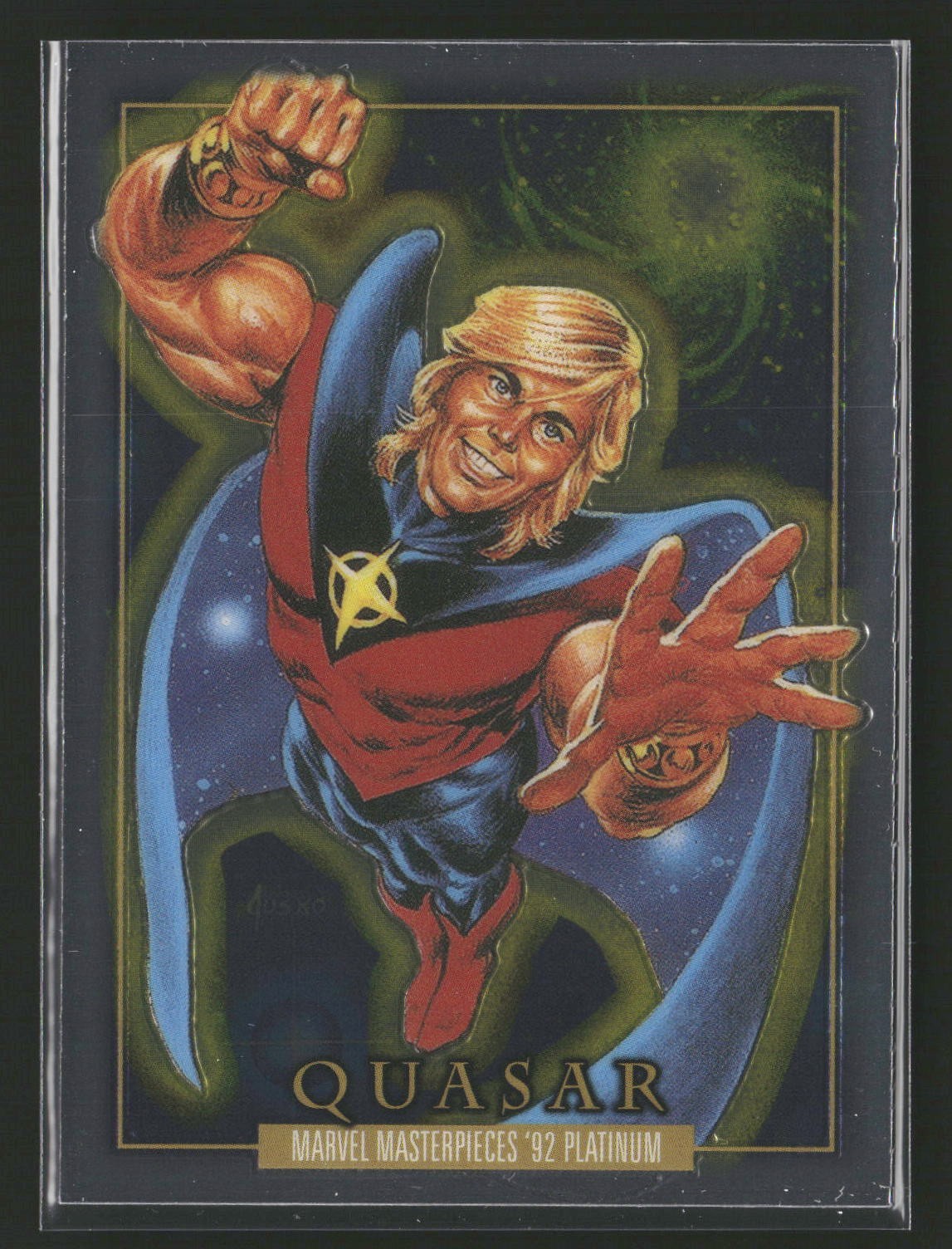 2024 Upper Deck Marvel Masterpieces '92 Platinum #72 Quasar