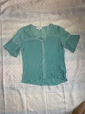Weekend Susan Betro - Teal Boho Top - Women s Size Large