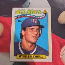 Topps 1989 All-Star Ryne Sandberg #387 Base Set Chicago Cubs MLB