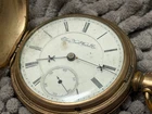 RR RAILROAD pocket watch ELGIN B.W. RAYMOND engraved hunter case 1891 15 j  18s