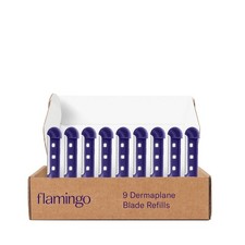 Flamingo Dermaplane Blades Refills, Face Razors 1 Count Pack of 9 , Lilac