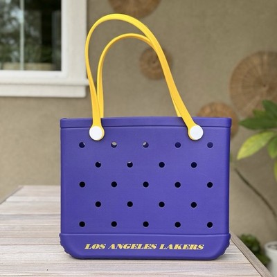 Los Angeles Lakers Purple Yellow Beach Bag