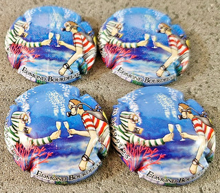Capsule de champagne : Bourdelat Edmond N°6f Lot de 4 !!!