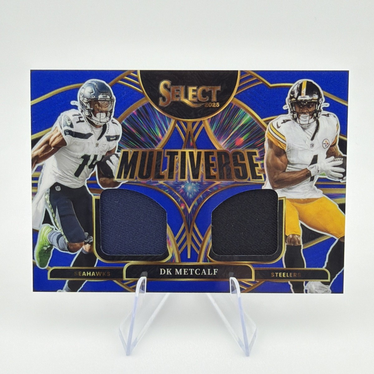 2025 Select Football DK Metcalf Multiverse Dual Patch Prizm