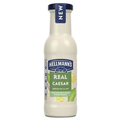 Hellmann's Real Caesar Salad Dressing & Dip vegetarian condiment free from 