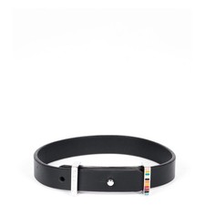 Paul Smith Buckle Leather Bracelet Black