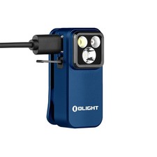 Olight Oclip Pro 500 Lumen USB-C Rechargeable Clip-On Flashlight - Midnight Blue