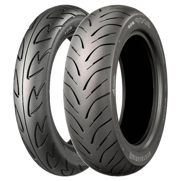 TYRE PAIR BRIDGESTONE 110/90-10 HOOP B01 + 130/60-13 HOOP B02 DOT22