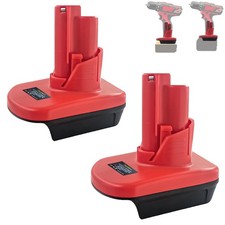 2PCS for M18 to for M12 Battery Adapter, for Milwaukee 18V to 12V Converter, ...