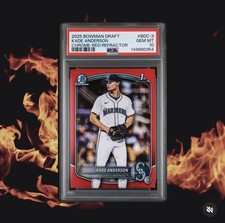 2025 Bowman Draft Kade Anderson 1st True Red /5 PSA 10 POP 2 