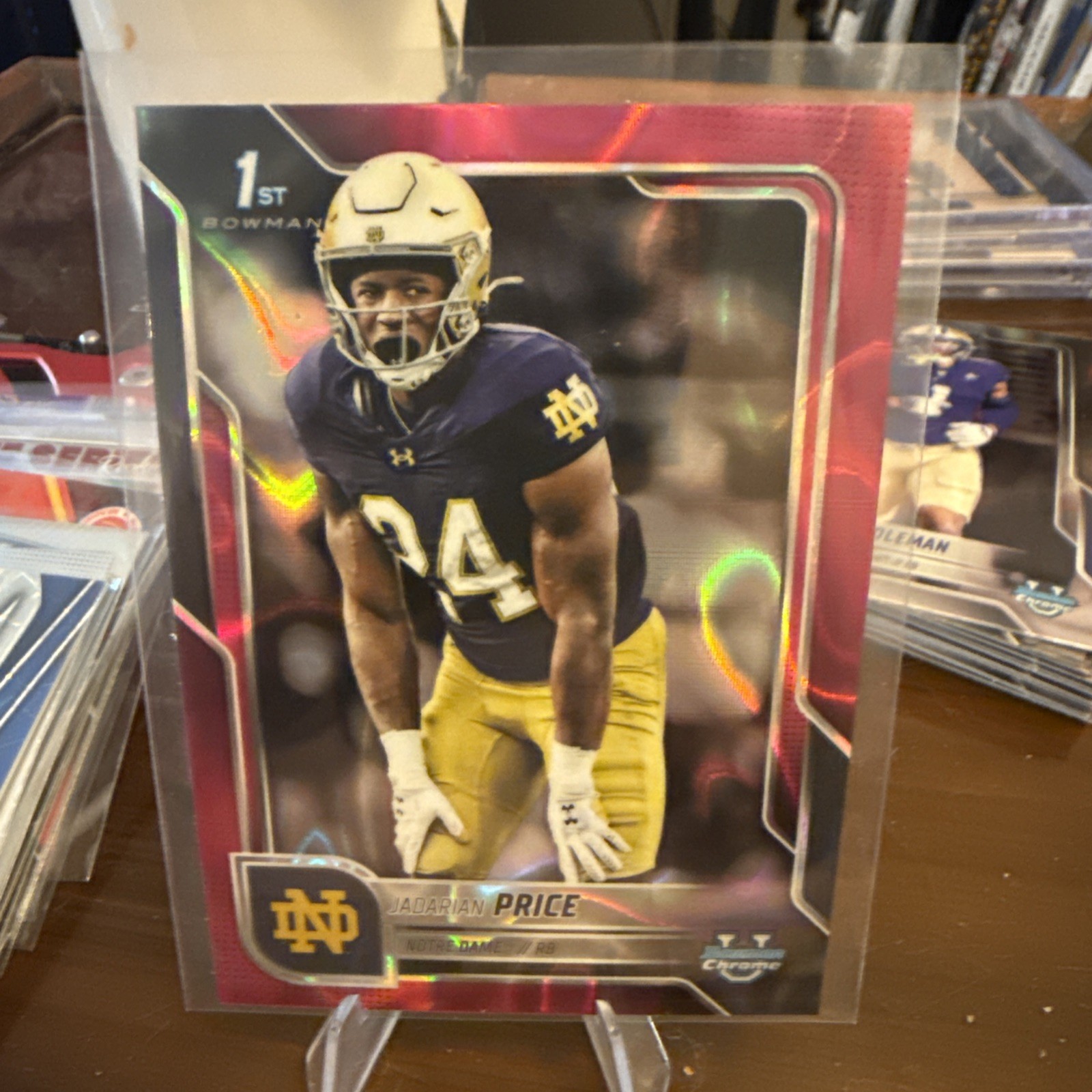 2025 Bowman University Chrome - Jadarian Price #117 Pink Lava Refractor (RC)