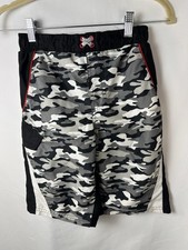 Boys Ocean Pacific Black Camo Swim Trunks Size Large 10/12