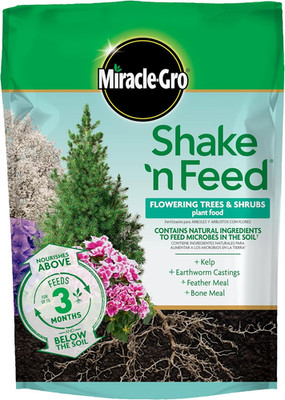 Shake 'N Feed Flowering Trees and Shrubs Plant Food, for In-Ground and Container