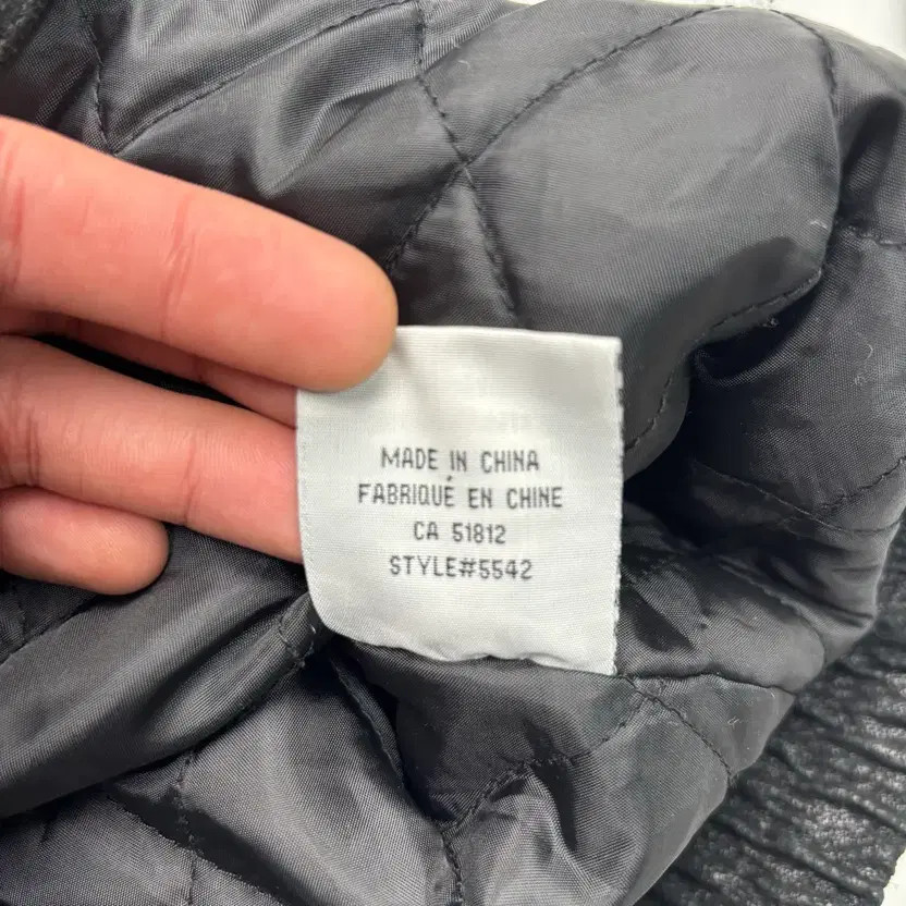 Ameri Mode Black Leather Biker Jacket, Size L - image 4