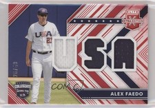 2018 Panini Elite Extra Edition USA Materials Red 20/49 Alex Faedo #USAM-AF hg6