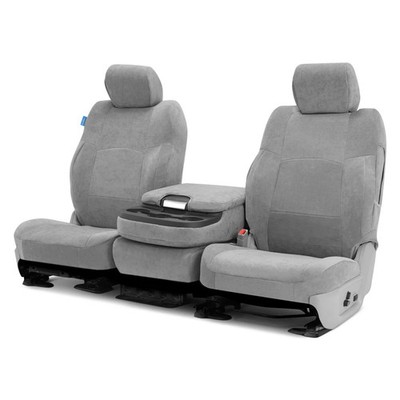 For Ford Excursion 01-02 Coverking Suede 1st Row Gray Custom Seat Covers