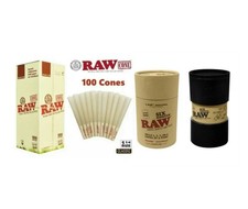 RAW ORGANIC 1 1/4 size pre rolled cone  raw king size Six Shooter Filler